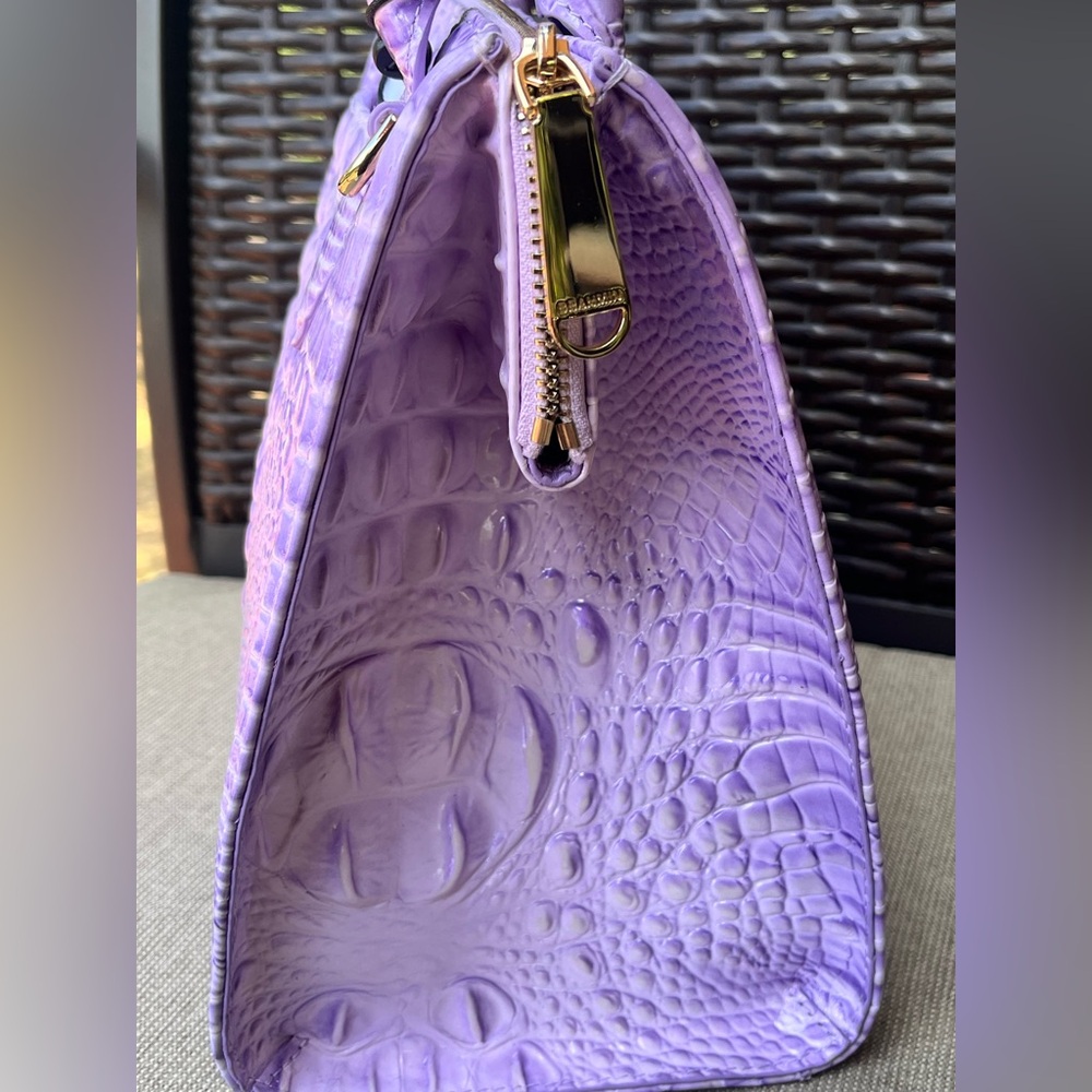 NWT BRAHMIN SET Small Caroline & Coin Wallet in GENTLE LAVENDER - Picture 8 of 17